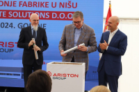 Predsednik Vučić položio kamena temeljac za fabriku „Ariston“ u Nišu