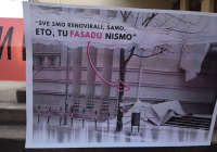 Urušavanje fasade Gimnazije u Prokuplju rekonstruisane 2022. godine
